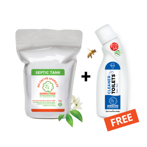 1KG Bio Enzyme Granules+ Free 500ml Toilet Bowl Cleaner